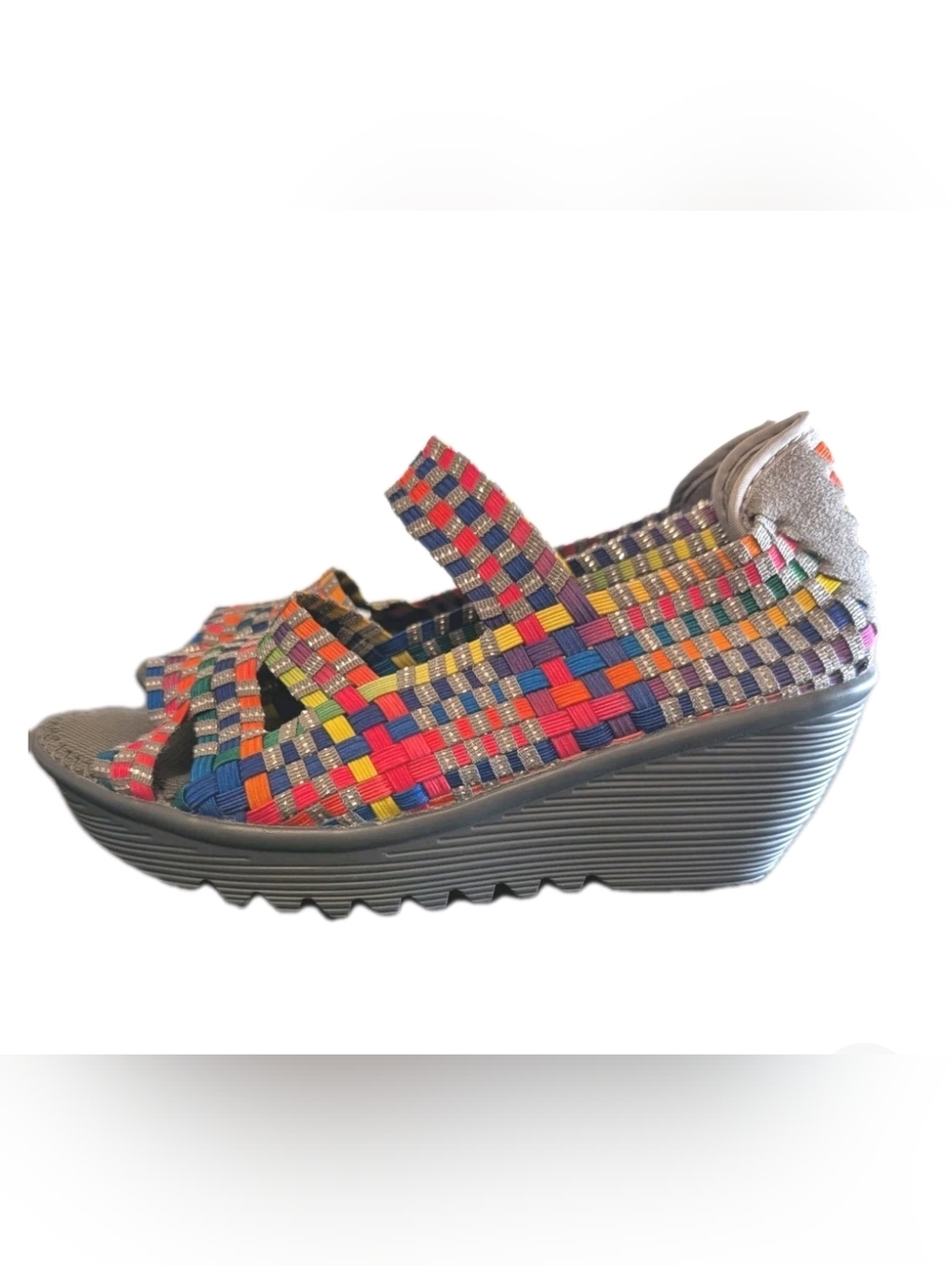 Bernie Mev Wedge Platform Mary Jane Women Size 40 / 9 Shoes Colorful Comfort NEW